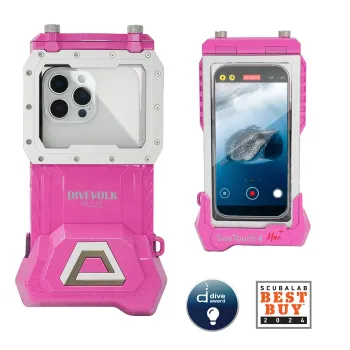 DIVEVOLK SeaTouch 4 MAX PLUS Unterwassergehäuse Dreamy Pink