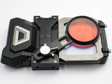 Preview: DIVEVOLK Rot Filter 67 mm Gewinde, Einsatztiefe 5 - 25 m