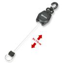 Oceama Retraktor mit 110 cm Drahtseil - feststellbar, schwarz